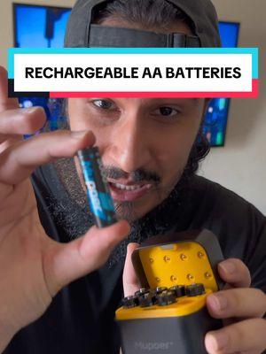 Rechargeable AA batteries #hometok #batteries #rechargeable #rechargeablebatteries #TikTokShop #tiktokshopfinds #deals #ttshopfinds #aabatteries 