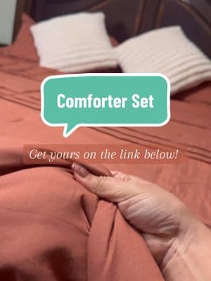 Love this comforter!! #comforter #set #bedding #Home #homedecor #homedesign #bedroom #sobrecamas #sobrecama #bed #MomsofTikTok #shopping #bedsheets #kingsizebed #amadecasa #deals #unboxing #unboxingvideo #TikTokShop #comforterset 