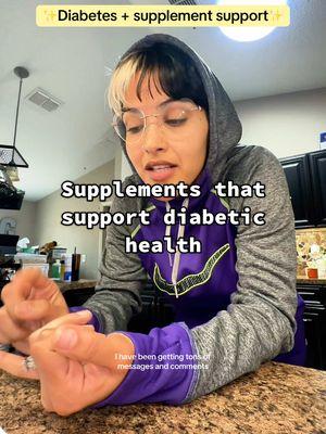 Here’s my daily supplement lineup and how they support my diabetes management: ✨ Magnesium Tri-Complex – Supports brain function, reduces brain fog, and helps with stress management, which is key for balanced blood sugar. ✨ Ashwagandha – Helps lower cortisol levels, reducing stress-related blood sugar spikes. ✨ Super B Complex – Boosts energy, supports nerve health, and aids in metabolism. ✨ Apple Cider Vinegar Pills – May improve insulin sensitivity and support digestion. ✨ Vitamin D – Essential for immune health, insulin regulation, and mood balance. ✨ Turmeric – A powerful anti-inflammatory that helps with blood sugar control and reduces oxidative stress. But remember: Supplements aren’t a one-size-fits-all solution! Your needs depend on factors like diet, lifestyle, medications, and individual deficiencies. Always tailor your routine to what works best for YOU. #type2diabetes #insulinresistance #diabeticlife #diabetic #diabetestype2 #diabeteseducation #diabetessupport 