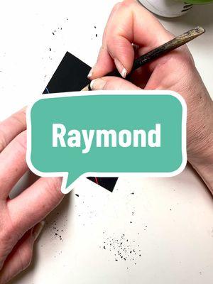 Replying to @Courtney O'Neel just makin’ stuff up about Batman today. #raymond #letteringideas #scratchart #namerequest 