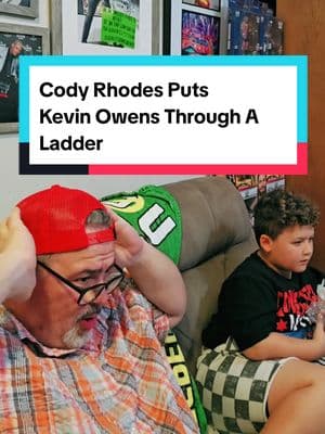 Reaction to Cody Rhodes putting Kevin Owens through a ladder to win at Royal Rumble 2025 #codyrhodes #codyrhodeswwe #kevinowens #RoyalRumble #royalrumble2025 #WWE #wwefan #wweraw #WorldWrestlingKid #wrestletok #fyp #fypシ #foryoupage 