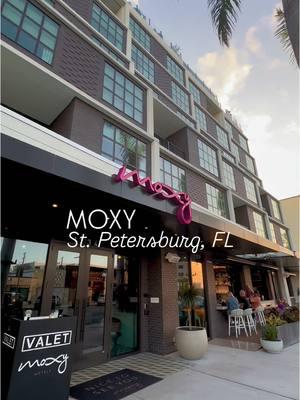 Stay at one of St. Pete’s newest chic hotels: Moxy!  Located in the heart of Downtown St. Petersburg, Florida, Moxy offers great dining options including the stunning rooftop bar & lounge: @sparrowrooftop.stpete , a chic rooftop pool, cozy hotel rooms, and great downtown walkability! Next time you’re looking for a St. Pete getaway or an evening at the rooftop bar, check out @moxystpete 🤩 • • • • • #moxyhotels #marriott #stpetersburgflorida #stpete #downtownstpete #hotel #rooftopbar #visittampabay #thingstodotampabay 