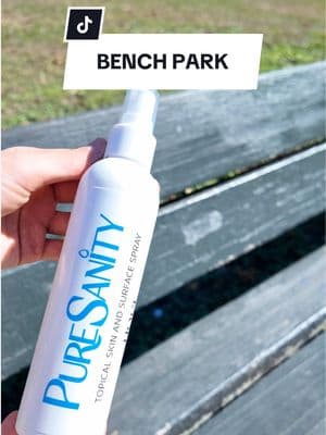 Park playtime, but make it clean! 🛝✨ Spraying PureSanity HOCl to keep benches fresh and germ-free before sitting. #SafeSpaces #HOClPower #Puresanity #massfollowing 