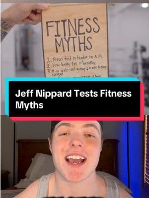 Jeff Nippard Tests Fitness Myths😤 #fitness #fyp #bodybuilding #physique #creatine #jeffnippard #fitnessmyths #gym 