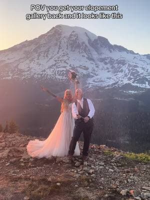 Your dream day? Mine too #mountrainier #elopement #weddingplanning #microwedding 