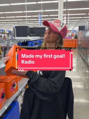 Replying to @Dana Goal accomplished! I get a radio! #craftymom #diymom #diypatches #settinggoals #iwantaradio #goalaccomplished @stampthechamp @Walmart 