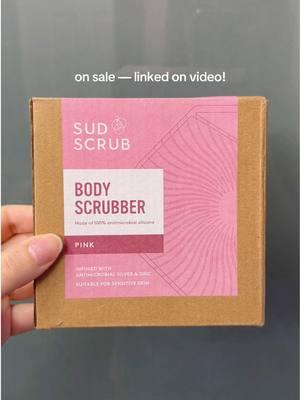 linked on video | the best switch I made for my shower routine 🚿 traditional loofah’s and bath sponges hold so much bacteria 🦠 this Body Scrubber from @Sud Scrub® is an amazing alternative — hygienic, exfoliating, long lasting, and made from eco friendly silicone instead of plastic 🩵🫧 #sudscrub #bodyscrubber #loofah #bathsponge #alternative #antimicrobial #ecofriendly 