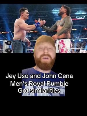 John Cena and Jey Uso mens royal rumble 2025 similarities #jeyuso #jeyusowwe #johncena #johncenawwe #RoyalRumble #royalrumble2025 #WWE 