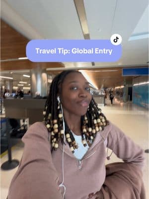 The best travel hack to avoid long US customs lines #globalentry #traveltips #travelcreditcard #blackgirlstravel 