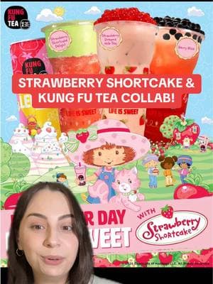 Kung Fu Tea and Strawberry Shortcake have teamed up for a very iconic collaboration! There are 4 new strawberry shortcake inspired drinks available NOW at Kung Fu Tea 🍓 #greenscreen #fastfood #kungfutea #strawberryshortcake #bobatea #milktea #boba #foodnews #newfood #FoodTok @Kung Fu Tea @Strawberry Shortcake 