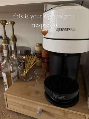 waking up excited to make coffee because of my nespresso >> 🤎☕️ #nespresso #nespressotalents #chiaro #coffeetiktok #coffee #coffeeathome #caramel #drinktok #sahm #MomsofTikTok #yummy 