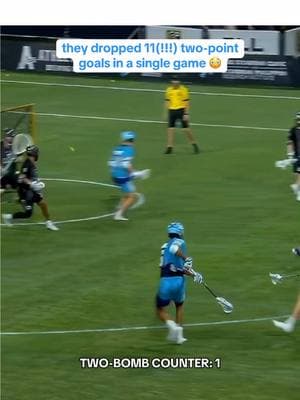 1️⃣1️⃣(!!!) TWO-BOMBS IN ONE GAME. Ruthless. 😳 #lacrosse #lax #lacrossehighlights #two #goal #record #sports #range #sheesh 