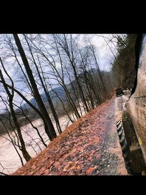 When the river is raging but Lively’s Diner is on the other side… you improvise 🤭 #lansingogs #offroadfun #birthdayride #lunchtime #gauleyriver #sxsnation #snowmelt #wv 