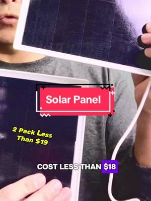 I'm super happy with this solar charging panel, it'll be great for your home camera!#bornerwhite #tiktokmademebuyit #solarpanel #charger #flashsale #freeshipping #backyard #security 