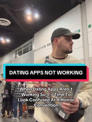 Help, I’m lost 👀 #horrortok #halloweentok #creepiecon #horrorconvention #relationshiphumor #onlinedating #CapCut 