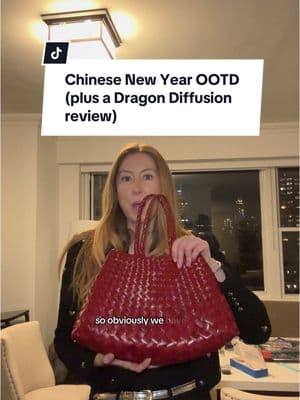 Have you experienced this if you have a Dragon Diffusion bag?! I want to know!!! #chinesenewyear #yearofthesnake #cny2025🧧🧨 #cny2025 #dragondiffusionbag #dragondiffusion #ysljacket #yvessaintlaurent #celinebelt #loefflerrandall #loefflerrandallshoes #ootdfashion #uppereastside 