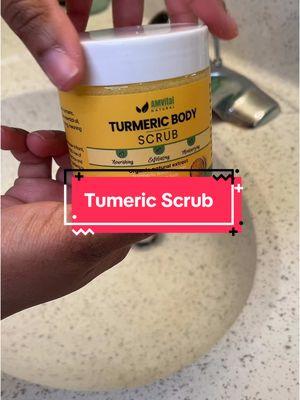 The smell is AMAZING!!! #foryou #tumeric #tumericscrub #beauty #organic #exfoliatingscrub #foryoupage #TikTokShop 