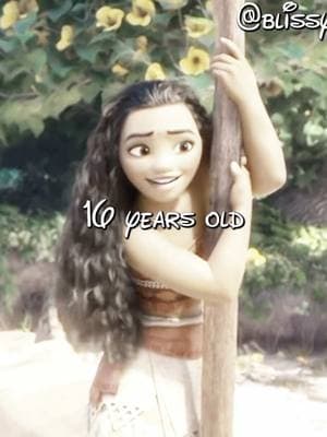 Ages in their timeline nowadays🫶🏼 #foryou #disneyedit #disneyhistory #moana #annafrozen #rapunzel #meridabrave #foryoupage #blissyfaiz #fyp 