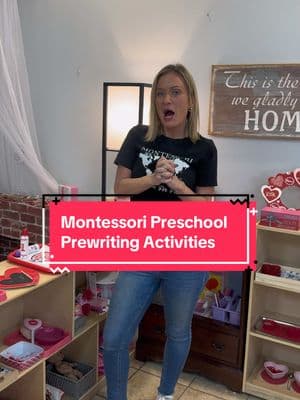 Our Valentine’s Day art shelf is here! ❤️ In our Montessori classroom, art isn’t about the final product—it’s about the process and building skills. Dot paint and glitter pens aren’t just for fun (though they are fun!)—they support prewriting by strengthening fine motor control and hand-eye coordination. Unlike open-ended art, Montessori shelf work is designed to teach a specific skill successfully. The goal? Learning to use the tools of the classroom with independence and confidence. ✨ Montessori art experiences can be both process- and product-focused. Open-ended art encourages creativity, while structured shelf work helps children refine skills—like using metal insets to develop pencil control. Both have a place in the classroom! #montessori #prewritingskills #montessorimom #finemotoractivity #montessoriathome #montessoritoddler #preschoolteacher #preschoolactivities