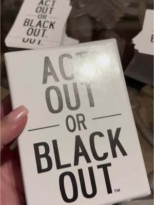 #actoutorblackout 🤣 get this for your next game night! 21++ #adulthumor #GameNight #charades #drinkinggame #sponsered 