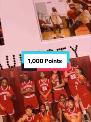 Making a quick sign for my cousin who scored her 1000th high school career basketball points tonight!!! #LadyQuips #1000PointsClub ❤️🖤