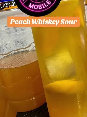 Peach Whiskey Sour!🥂🤪🥳 #tipsygang #tipsybartender #tipsywithty #mobilebar #mobilebartender #mobilebartending #travel #travellife #travelingbartender #mixology #mixologytok #mixologist #pourmeup #bartender #bartenderlife #peachwhiskeysour #whiskeysour #fypage 