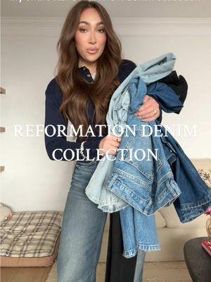 Showing you my entire @reformation denim collection 🤍 easily one of my favorite denim brands. They just fit amazingly if you struggle finding denim that doesn’t gap at the waist but also fits in the hips and thighs. I’m 5’5 for reference and typically an xs-s , 2-4, 25/26 in size. Linked in my bio on LTK #denimjeans #widelegjeans #denimcollection #reformationtryon #reformationdenim ##clothingtryon #denim 