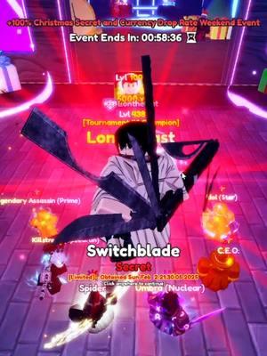 🩸 *NEW* SECRET Yoichi Nagumo(Switchblade) [🏪UPDATE 19.5 + EVENT🔫] Anime Adventures #secrets #new #yoichinagumo #nagumo #nagumoyoichi #switch #switchblade #animeadventures #assassin #sakamotodays #order #disguise #dice #theorder #jaa #spy #bounty #ditto #transformation #mimicry #srank #briefcase #marksman