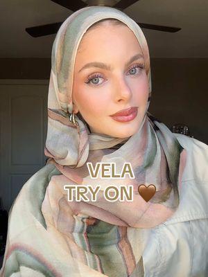 JEWELED SEDIMENT 🧡 @VELA  ———————————— #hijabi #velascarves #velagirl #velafam #arabhijabi #dfw #dallastx #hijabitiktok #hijabtutorial 