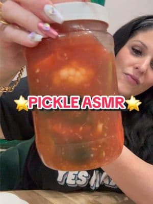 ⭐️PICKLE ASMR⭐️ We still can’t believe you sold us out of our Bloody Mary Pickle Mix in 7 hours! #pickles #pickle #asmr #crunch #mukbang #thepicklegirls #thepicklegworls 