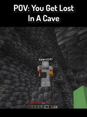 POV: You Get Lost In A Cave In Minecraft #Minecraft #funnymoments #mcyt #mc #minecraftmemes 