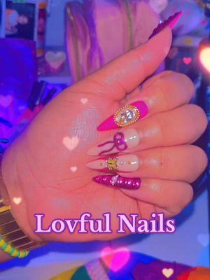 @lovfulofficial I am obsessed with this set. These are the stilettos H373. I am linking them down below for y’all.! these are acrylic press yes you heard right. They are so durable. They will last you over a month! The shine of the Nails last so long too! #lovfulnails #lovfulpressons #lovfulpressonnails #acrylicnails #acrylicpressonnails #fyp 🩷💅🏽💕