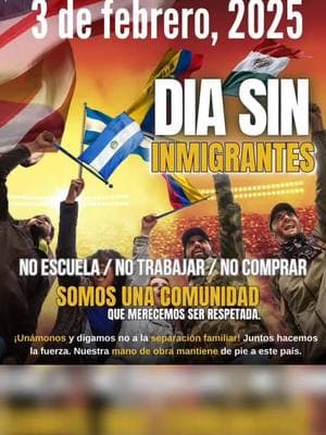 hente hente. ya están listo para "UN DIA SIN IMIGRANTES"? #parati #paratii #paratu #viraltiktok #imigracionenlaescuela #imigrantes #viral #videoviral #trabajadoresesenciales #undiasininmigrantes #imigrantesunidos 