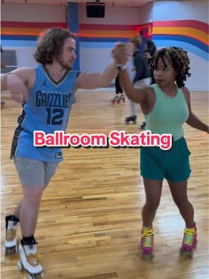 Some light work at East End. #memphisrollerskate #eastendmemphis #ballroomskating #rollerskating #partnerskating 