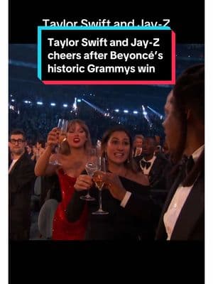 @Taylor Swift and #JayZ cheers at the #grammys #grammys2025 #grammyawards after #beyoncé’s Album of the Year win #beyoncéknowles #beyonce #beyonceconcert #taylorswift #taylorsversion #taylornation #taylorswifterastour #taylorswiftedit #taylorswifttok #fyp #fypシ #foryou 