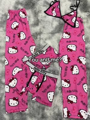 Can i get a kiss? #fyp #matchingpjs #cute #hellokitty #matching #us #giftidea #giftidea #thiscouldbeus #matchymatchy #matchingcouple #ValentinesDay #hesmine #outfitidea #matchingpjset #pjs 