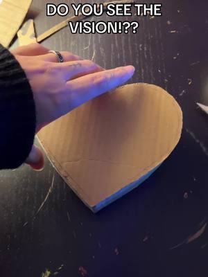 Very excited for this one! #DIY #cardboardcrafts #recycled #repurposed #heartshaped #heartshapedbox 