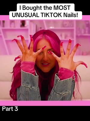 I Bought the MOST UNUSUAL TIKTOK Nails! Part 3 #bought #most #unusual #tiktok #nails #foryou #fyp #hopescope 