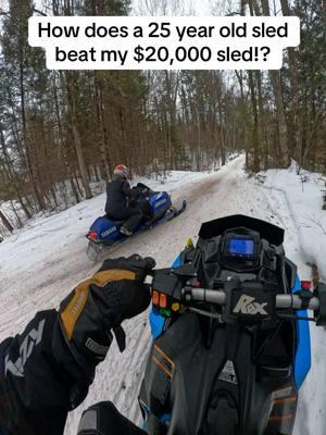 Thing just keep pulling away 😤😤😤 #yamaha #srx700 #polaris #indy #xc800 #snowmobile #race #greasytriple #700triple 