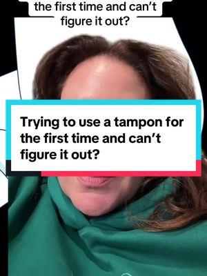 Trying to use a tampon for the first time and can’t figure it out? * This is general educational information not specific medical advice meant for any individual #tampons #useatampon #howto #tween #teen #periods #menses #thevagdoc#greenscreen 