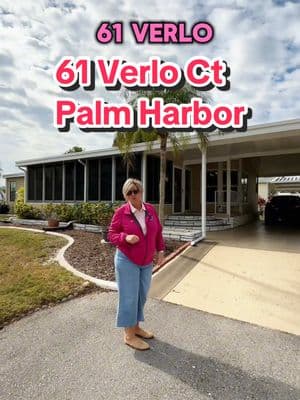 61 Verlo Ct, Fort Myers, FL 33912 $79,900 Lot rent : $1200  Call Julie : (815) 302-7036  1989 Palm Harbor Home in a Vibrant 55+ Active Community        Welcome to this spacious and charming 2-bedroom, 2-bath manufactured home with 1,530 square feet of thoughtfully designed living space. Located in a highly sought-after 55+ community, this home offers the perfect blend of comfort and convenience for your active lifestyle.        Step inside to discover an inviting eat-in kitchen, ideal for casual meals or coffee with friends. The two generously sized bedrooms include a master suite with an en suite bath for your privacy and relaxation. Both bedrooms have been updated with brand-new carpeting, and a convenient built-in desk is ready for your computer or crafting projects.        Entertain with ease in the spacious living and dining areas, perfect for hosting gatherings. For even more living space, enjoy the delightful lanai, complete with a mini-split air conditioning system for year-round comfort.        Additional highlights include:     • Durable vinyl siding for low-maintenance curb appeal     • Double carport for ample parking     • A shed with laundry facilities and extra storage        This home has everything you need for a relaxing, active lifestyle in a friendly, vibrant community. Don't miss this opportunity-schedule your showing today! #SWFL #fI #retirement #manufacturedhomes #snowbirds #boating #themobilehomelady #mobilehomelady #senior #55 #sunshinestate #buy #sell #florida #MHL #northfortmyers #fortmyers #bonita #estero #naplesfl #beach #golf #gulfofmexico #fishing #chicago #ny #washington #california #canada #sun  