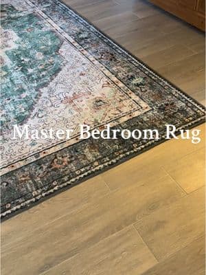 The rug that started the whole vision for our master bedroom remodel. Let me know what you think! #washablerugs #rugtok #moodyvibes #masterbedroom #roomglowup #lovelanguage ##TikTokShopLoveAtFirstFind  #homedecor 