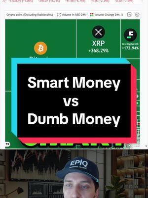 Dumb Money Panic Sells as Smart Money Accumulates This is what it looks like when dumb money starts panic selling. Meanwhile, smart money is accumulating. This is volume change in the last 24 hours. Remember that price is reactive. So major macro events like tariffs, which affected the entire world, are going to make a major difference in every global market. This is why I trade volume because it's much more proactive versus reactive, like price action. Now, if you want to learn how to trade, comment “EPIQ” below. There are limited seats available in the EPIQ trading floor. And if you want to stay up to date with anything crypto trading related, just hit that follow button. #crypto #cryptocurrency #crypto2025 #epiqtradingfloor 