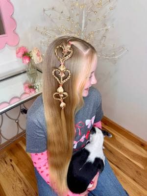 String of hearts for this cute girl today! ❤️💕💌💘✨ All our favorite hair accessories and outfit details are linked in my bio under LTK! #kidshairstyles #hairtutorial #girlshairstyle #hairtok #heart #healthyhair #longhair #hairinspo #relatable #hairoftheday #hair #easyhairstyle #blonde #hairtips #schoolhairstyles #hearthair #hairdo #hairvideos #hairgoals #hairaccessories #hotd #hairstyle #ValentinesDay #straighthair #teen #haireducation #hairlove #motherdaughter 