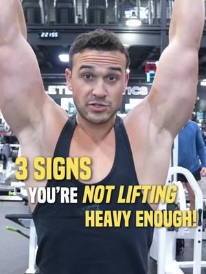 3 Signs You’re Not Lifting Heavy Enough! 🏋️👎 Ready to push past your limits and see real progress? Follow me for expert tips on building strength, lifting smarter, and achieving your fitness goals! #healthcoach #fitmen #protein #lifting #liftingform #buildingmuscule #workoutsplits #fitnesscoach #nutritionformen #proteinintake #weighttraining #personaltrainer #fitnesstraining #weightlifting #trainer #trackingmacros #countingmacros #menfitness #nutrition #heatlhyhabits