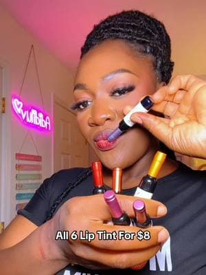 Waterproof, last all day and highly pigmented! Can only be taken off with a makeup remover💯👌🏾✨#lips #liptints #lipstain #wineliptints #liptintviral #tiktokshopfinds #tiktokshopjumpstartsale 