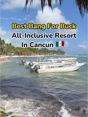 Best bang for your buck all-inclusive resort in Cancun – Sandos Caracol Eco Resort📍  Your stay here includes: a giant water park with 12 slides, 7 cenotes, 3 pools, 8 restaurants, 9 bars, boat tour, pickleball court, kayaking tour, bike tour, suspending bridge, and so much more! My favorite thing about the resort was all the different types of animals I was able to see 🐒  Would you stay here?😁 #allinclusive #allinclusiveresorts #allinclusivevacation #cancun #sandoscaracol #sandoscaracolecoresort 