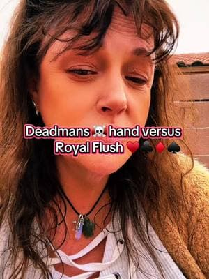 Do you know how to play? Deadman’s ☠️ hand, I’m out!  She (Carm) wins again! Don’t mess with her, she knows how to play!!! #poker #lasvegas #pokerface #doyouknowhowtoplay #aceshigh #fullhouse #royalflush #lastdaytogether #tilwemeetagain #itsallaboutthejourney #hippiechick #mamadogmonica @Carm 