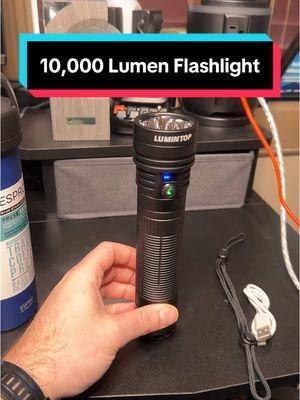 The LUMINTOP DF1 PRO is the ultimate high-power flashlight! 10,000 lumens, USB-C rechargeable, IP68 waterproof, and up to 30 days runtime! Perfect for camping, emergencies, and everyday carry. Now only $99.99 with FREE shipping! Grab yours today! #Flashlight #LUMINTOP #CampingGear #SurvivalTools #EmergencyPreparedness #EDC #TechGadgets #BrightestFlashlight #OutdoorGear #USBRechargeable