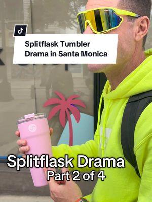 Splitflask Drama Part 2 of 4: Juicy Jeff’s got the SplitFlask, but Sign Guy has questions! 🤨🔥❄️ What happens next? Stay tuned! #SplitFlask #beautychoiceusa 